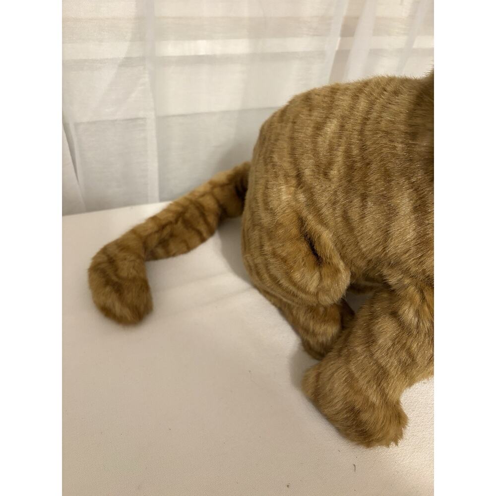 Korea Folkmanis Tabby Kitty Cat Hand Puppet Furry Folk Full Life Sz Vtg Stripe - Picture 5 of 15